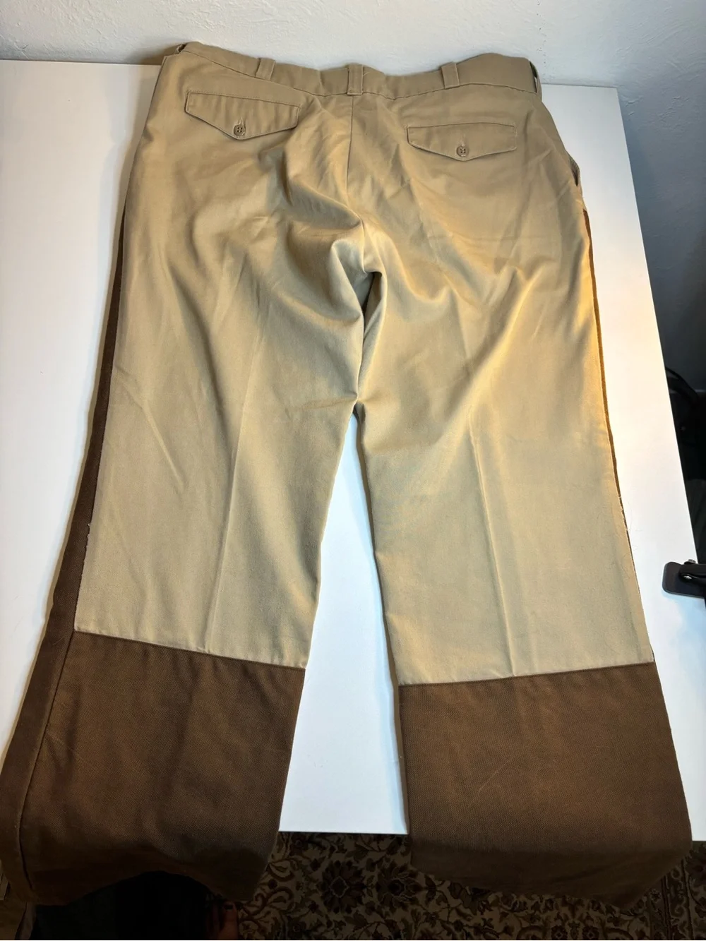 Vintage Two-Tone Brown and Tan Work Pants